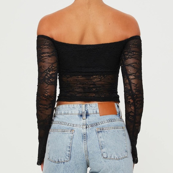 New Princess Polly Charet Off The Shoulder Top - Picture 5 of 13